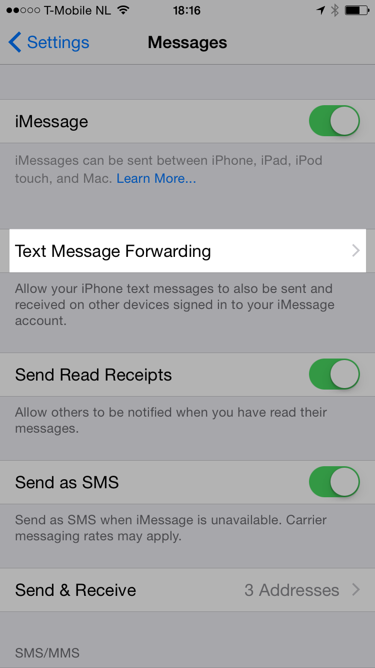 mac not asking for code for text message forwarding